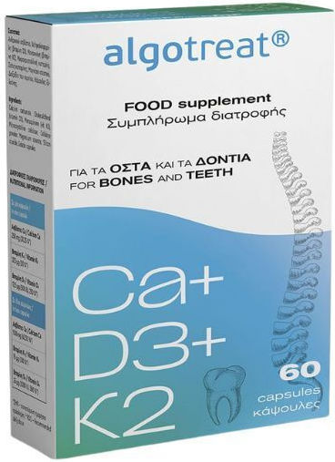 Algotech Ca + D3 + K2 Πολυβιταμίνη για την Υγεία των Οστών 60 κάψουλες