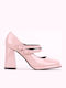 Pumps mit Riemchen Rosa
