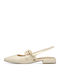 Women's Ballerina Shoes Slingback in Beige Color