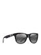 Maui Jim Unisex Sunglasses with Black Plastic Frame and Black Mirror Lens AF694-02