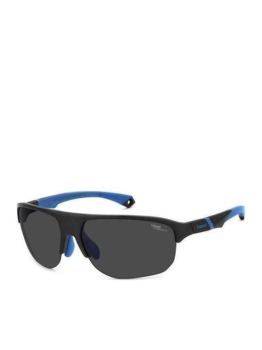 Polaroid Men's Sunglasses with Black Plastic Fr...
