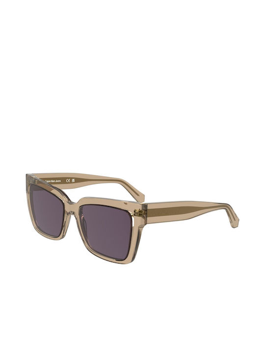 Calvin Klein Unisex Ochelari de soare cu Bej Ca...
