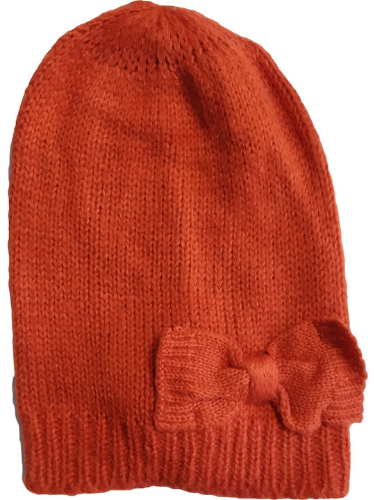 Beanie Γυναικείος Σκούφος Πλεκτός σε Κόκκινο χρώμα