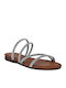 Women's Flat Sandals in Brown Color