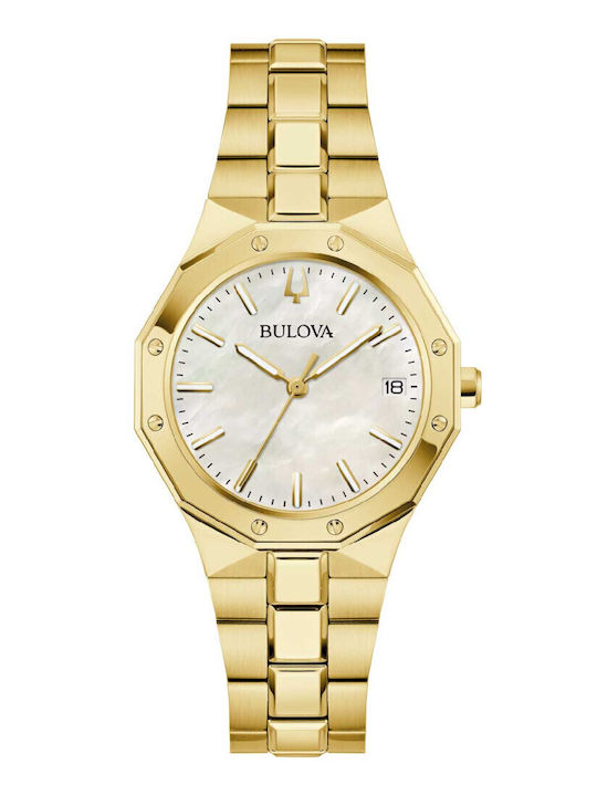 Bulova Women's Watch 32mm Battery with Gold Stainless Steel Bracelet