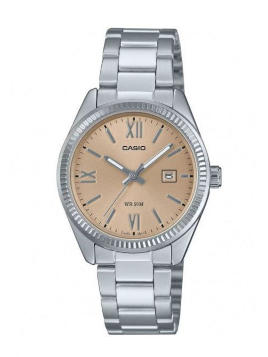 Casio Women's Watch with Silver Metal Bracelet