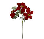 Zaros Weihnachtsdekoration Stoff Blume Länge 60cm.
