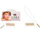 Rhinestone-Haarnadeln, 12er-Pack - Gelb