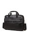 Leather Men's Bag Handbag Black