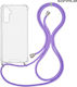 Sonique Armor Clear Silicone Case with Cord for...