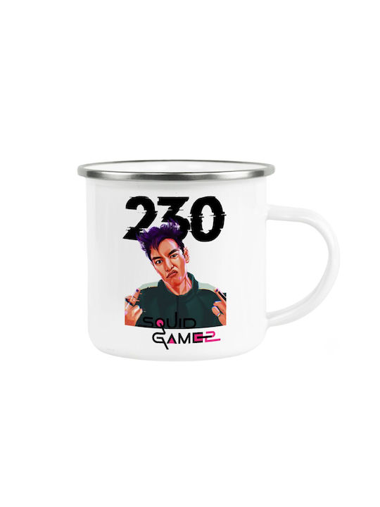 Koupakoupa Mug Metallic White 360ml
