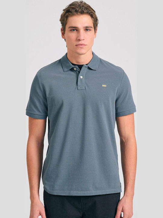 Funky Buddha Polo T-Shirt Steel Grey