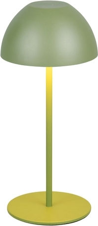 Trio Lighting Plastic Table Lamp LED with Green Shade and Base