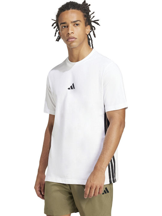 adidas Essentials 3-stripes T-shirt Λευκό