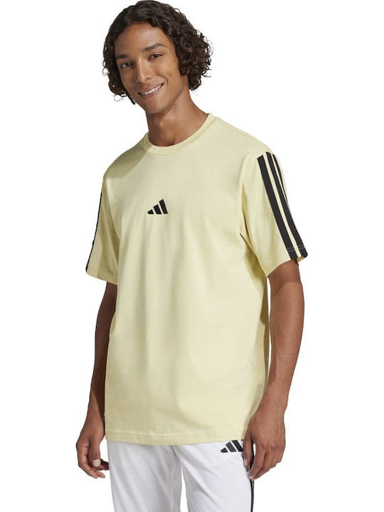 adidas Essentials 3 Stripes T-shirt Κίτρινο