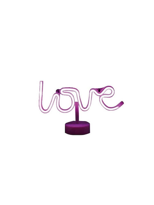 Dorosimo Dekorative Lampe Liebe Fuchsie