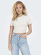 Only Women's Crop Top Ecru