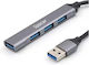 Spacer Hub 4 Θυρών USB 3.0 με σύνδεση USB-A
