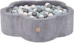 Misioo Ball Pit made of Fabric 95x30cm. Gray