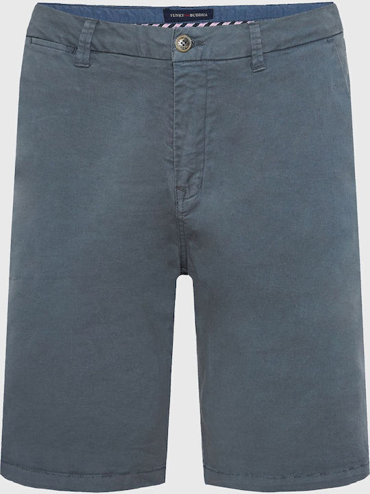 Funky Buddha Men's Shorts Chino Grey Blue