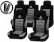 Takeposition Car Cover Set 14pcs Polyester Gray / Black
