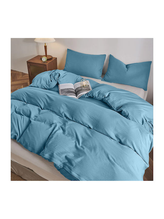Lino Home Moderna Σετ Σεντόνια Υπέρδιπλα με Λάσ...