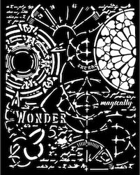 Thick Stencil Stamperia 20x25cm Master Magic Ro...