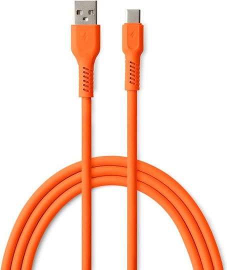 Colorum Редовна USB 2.0 Кабел USB-C мъжки - USB-A мъжки Оранжев 1.8м (CK60-AC-10)