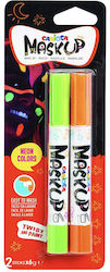 Carioca Maskup Gesichtsbemalung Neon Orange Grün 2 Stück Carioca Maskup Gesichtsbemalung Neon Orange Grün 2 Stück
