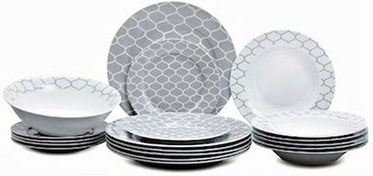 Galifas White Porcelain Dinnerware Set 20pcs
