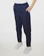 Unisex Ψηλόμεσο Παντελόνι Λάστιχο 2 Τσέπες Kazu-23tru1 Navy Melange-410cd