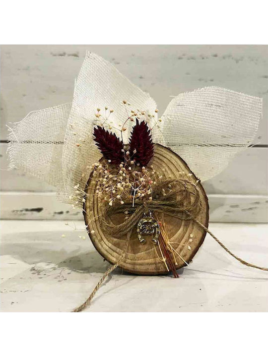 Mărturie de Nuntă Buchet din Tulle cu Flori Uscate