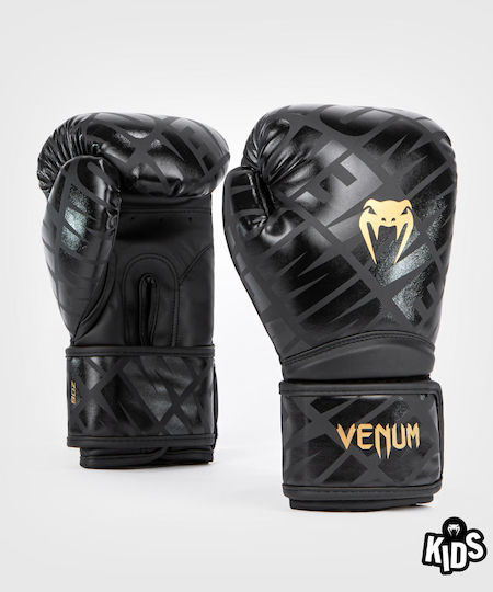 Venum Contender Деца Боксови Ръкавици за Състезание Черен