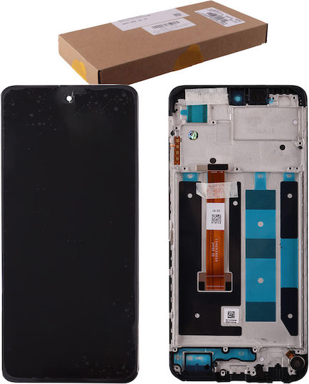 Realme Οθόνη mit Touch-Mechanismus und Rahmen für Realme C55 (Schwarz)