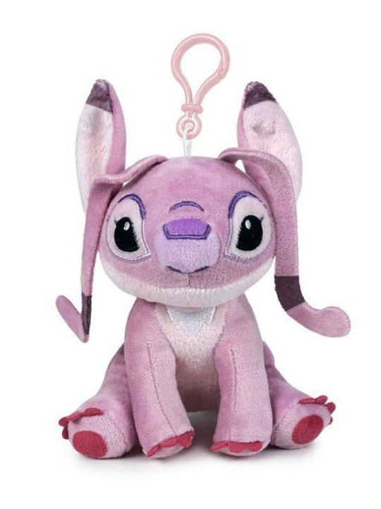 Λούτρινο Stitch Μπρελόκ 12εκ Ροζ