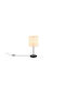 Trio Lighting Μεταλλικό Πορτατίφ με Μπεζ Καπέλο και Μαύρη Βάση