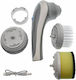 Multifunctional Electric Cleaning Brush Handle 3 Heads Grey OEM
