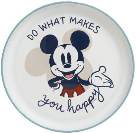 Thermobaby Παιδικό Πιάτο Φαγητού Mickey από Πλαστικό Λευκό
