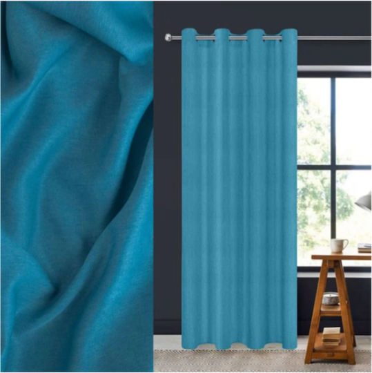 Joli Vorhang mit Grommets Türkis 140x260cm