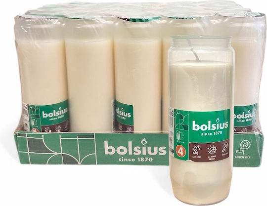 Bolsius Widmekerze 4 Tage Weiß Box 20 Stück 5,5 x 14 cm