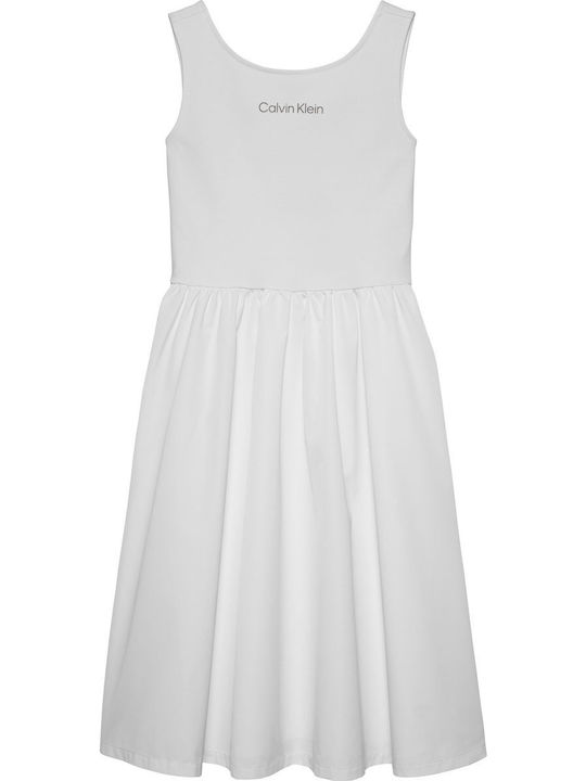PUNTO Παιδικό Φόρεμα Αμάνικο Bright White