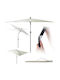 Umbrelă Pătrată Metalică Ecru 2.1x2.1xÎnălțime 2.48m