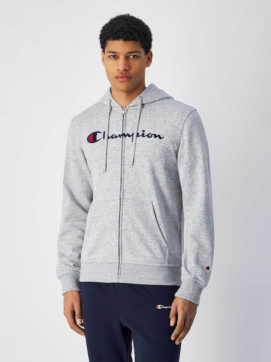 Champion Ζακέτα με Κουκούλα Grey