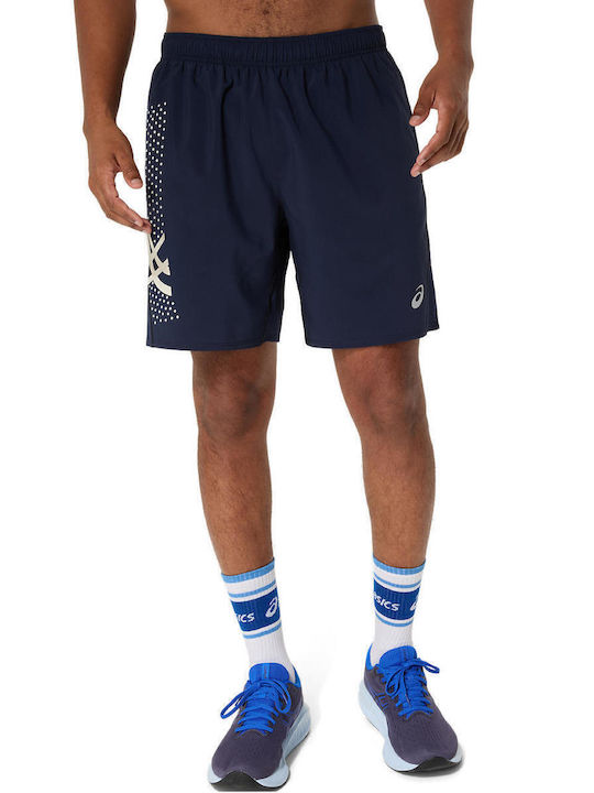 ASICS Icon Αθλητική Ανδρική Βερμούδα Navy Μπλε