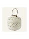 Beauty Home Φαναράκι Μεταλλικό Επιτραπέζιο Λευκό 28x30x30εκ.