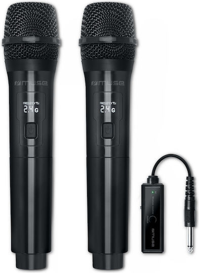 Muse MC-50 WI Комплект Безжично Микрофон Ръчно изработено за Вокали в White Цвят