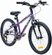 Martes Ninja 20" Bicicletă pentru copii Biciclete de munte Violet