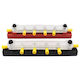 Cp-3125 1 Pair Rv Yacht 150a High Current Single-row 4-way Busbar 12pcs Terminals