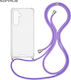 Sonique Armor Clear Silicone Case with Cord for...