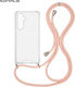 Sonique Armor Clear Silicone Case with Cord for...